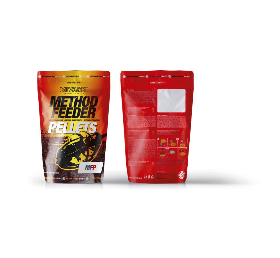 Pelety Method 750g Black halibut